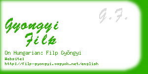 gyongyi filp business card