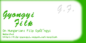 gyongyi filp business card